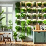 Ervas aromáticas para jardins verticais na cozinha de casas urbanas